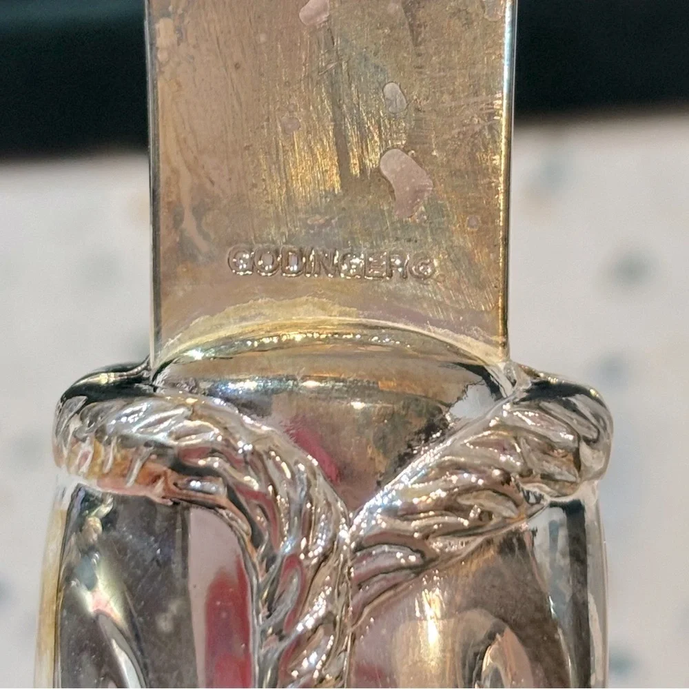 Godinger Silver Art Co. Holiday Christmas Serving Set‎ Santa Clause & Trees